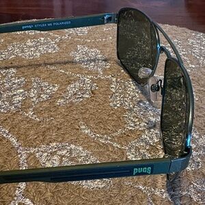 Pugs Men's Polarized Sunglasses – Teal Frame